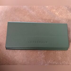 Longchamp Forest Green Collapsible Sunglasses Case Only